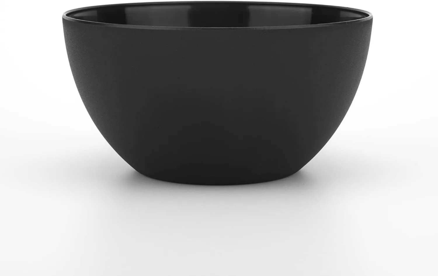 KX-WARE Plastic Bowls set of 8 - Unbreakable and Reusable 32oz/6 inch Plastic Cereal/Soup/Salad Bowls Black | Dishwasher Safe, BPA Free