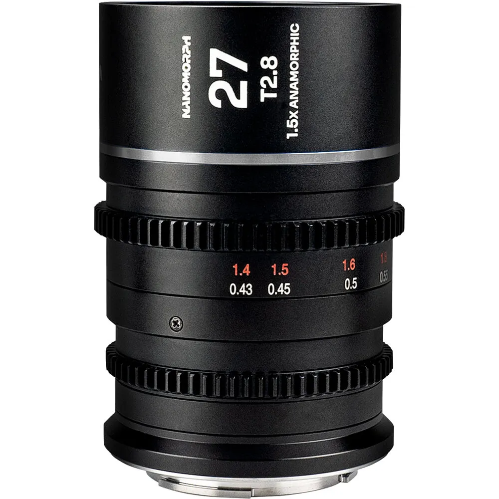 Laowa Nanomorph 27mm T2.8 1.5x S35 Anamorphic Lens (FUJIFILM X, Silver Flare)