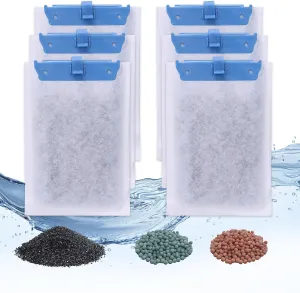 Large Aquarium Filter Cartridges (6-Pack) for Tetra Whisper Bio-Bag Power Filters & Tetra ReptoFilter – Replacement Filters for Cleaner, Clearer Water