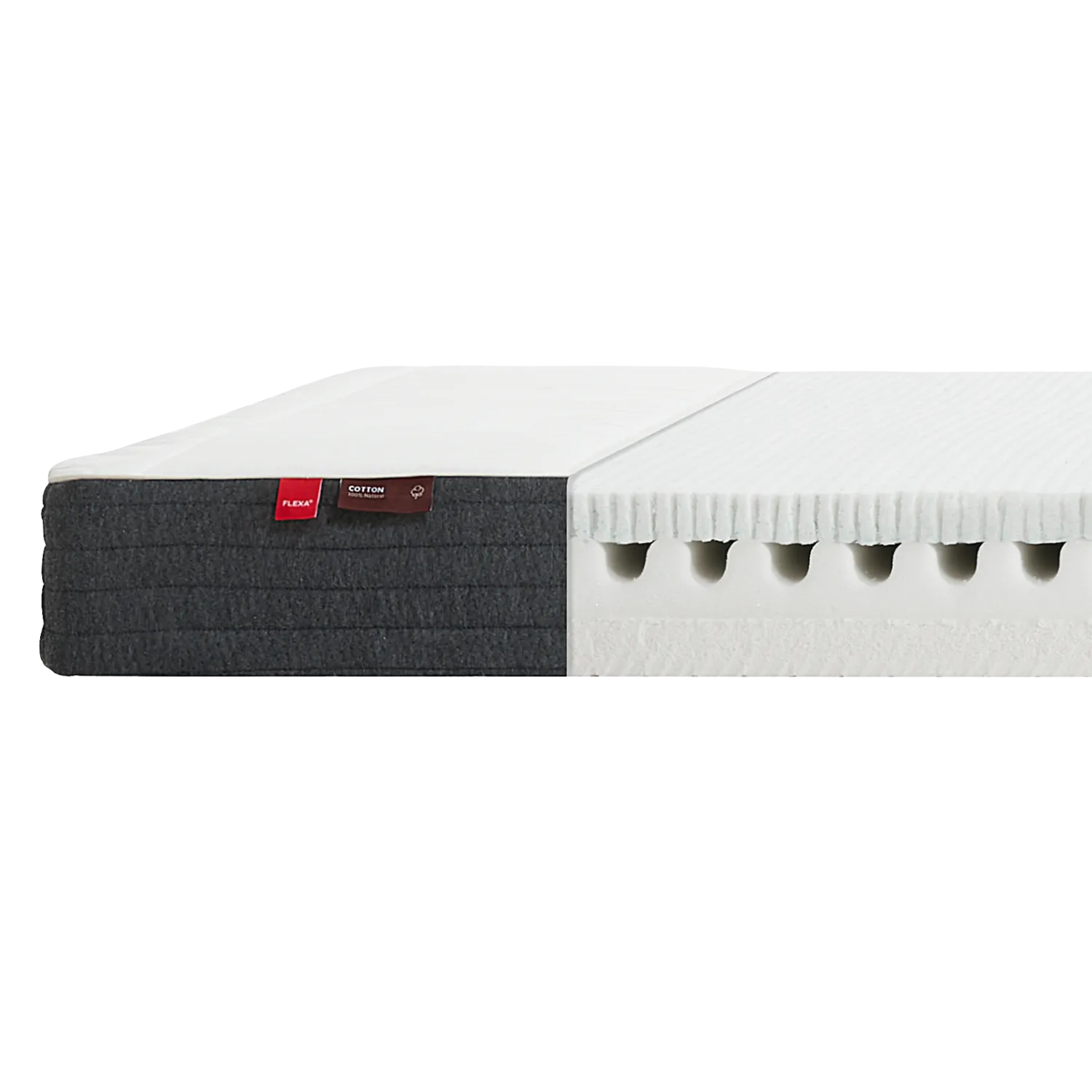 Latex/Foam Mattress, 200X120 with Cotton Cover