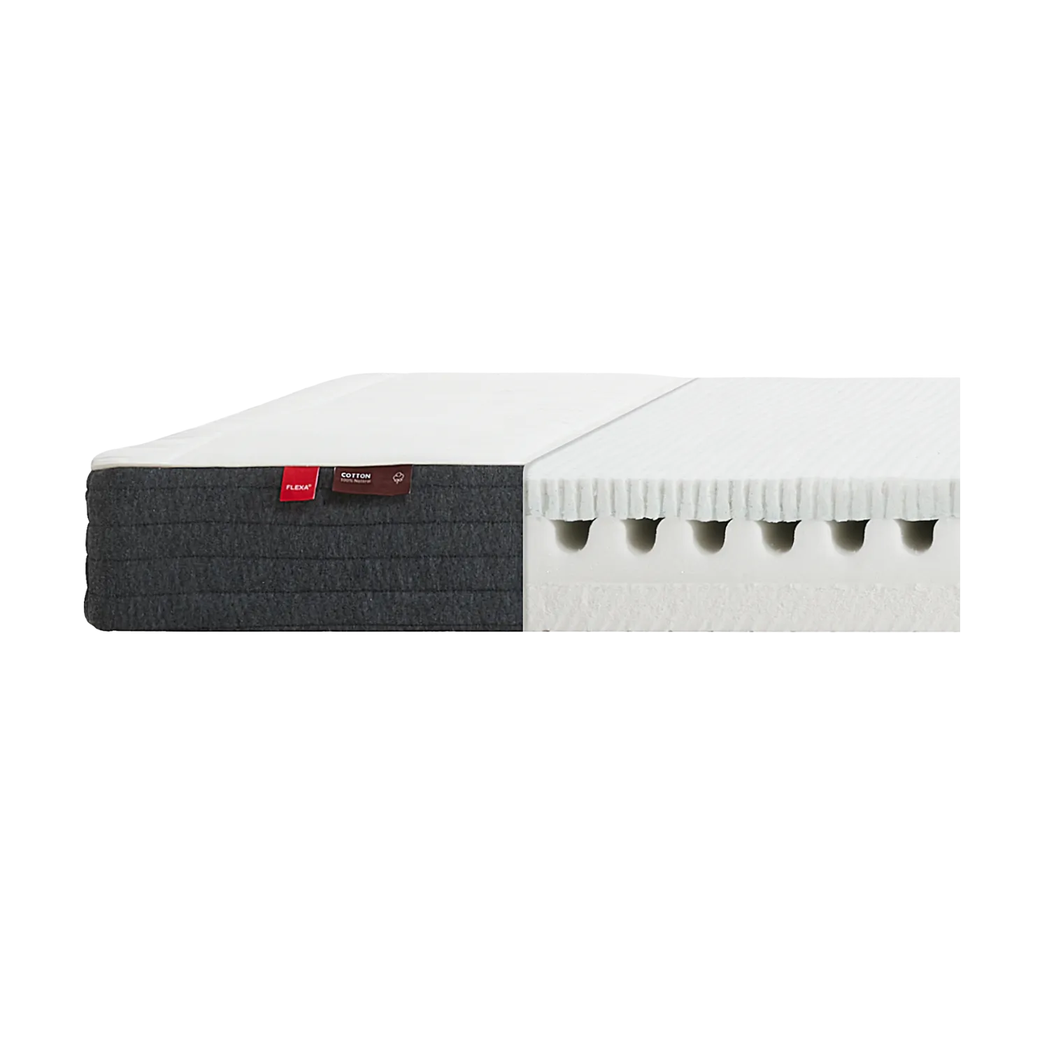 Latex/Foam Mattress, 200X140 with Cotton cover