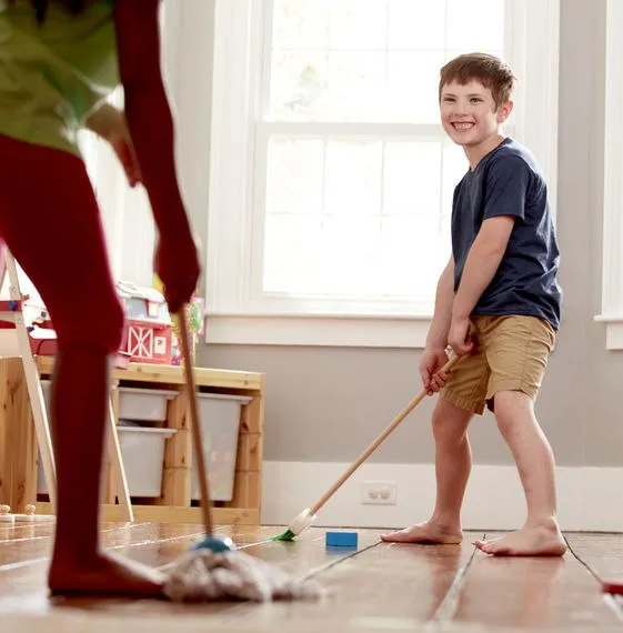 Let's Play House! Dust! Sweep! Mop!
