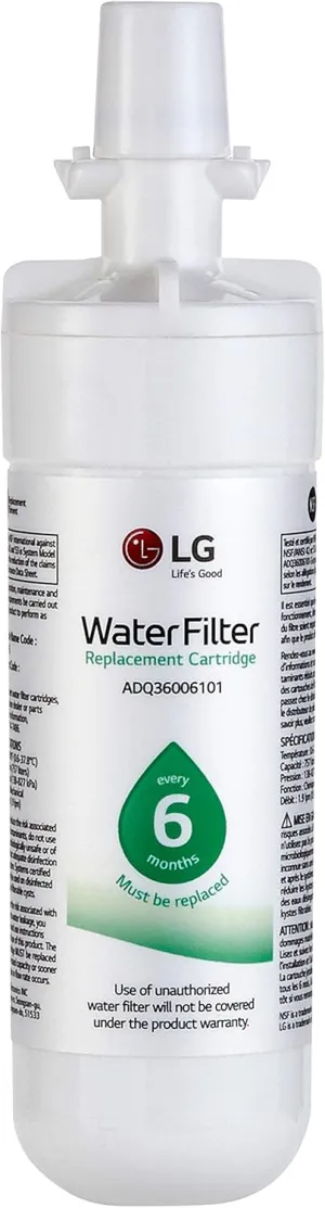LG LT700P- 6 Month / 200 Gallon Capacity Replacement Refrigerator Water Filter (NSF42 and NSF53) ADQ36006101, ADQ36006113, ADQ75795103, or AGF80300702 , White , Single