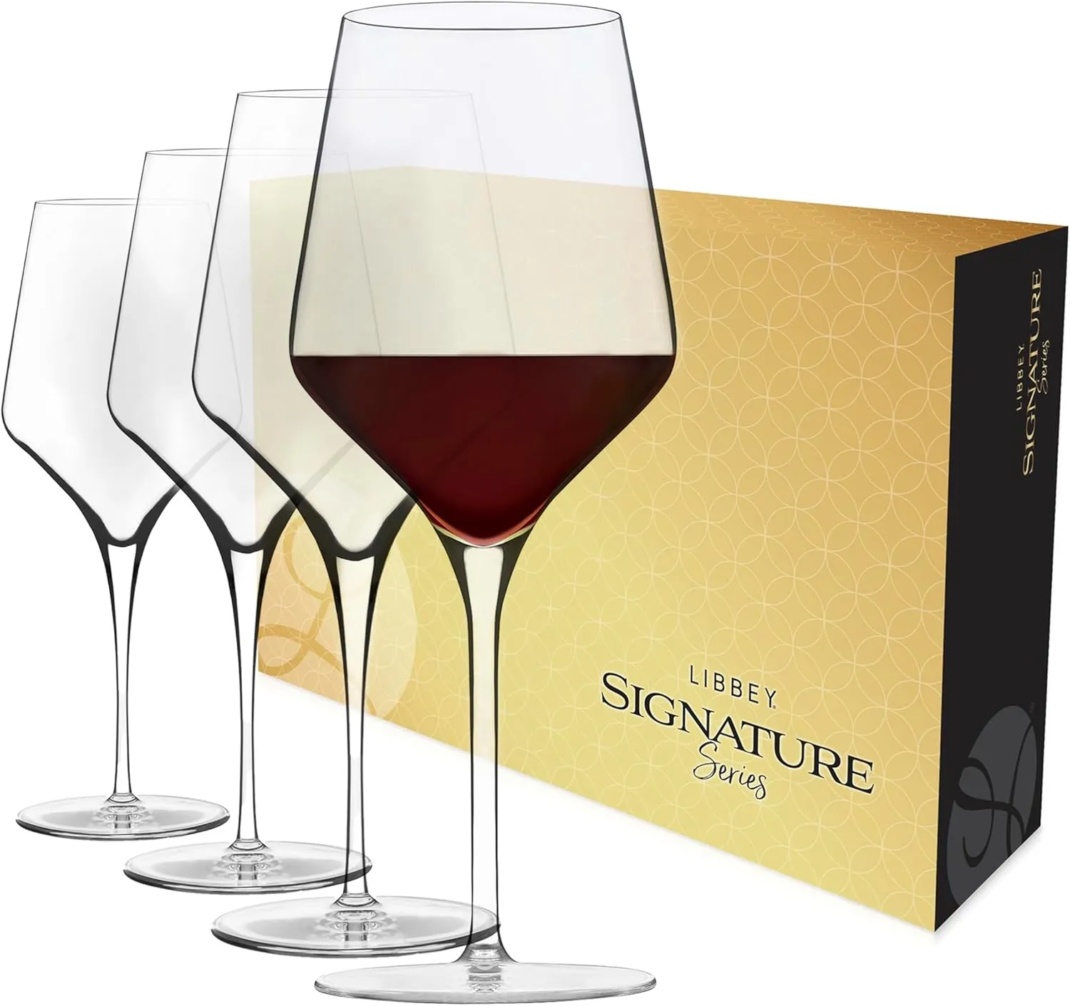 Libbey Signature Greenwich All-Purpose Wine Gift Set of 4, 16-ounce