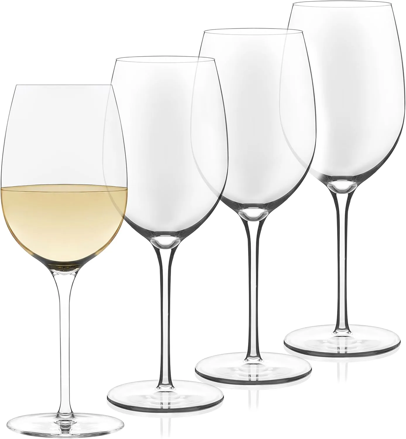 Libbey Signature Kentfield Estate All Purpose Wine Glasses Set of 4, Long Stem Wine Glasses for Red and White Wine, Perfect Wine Glass Gift Set