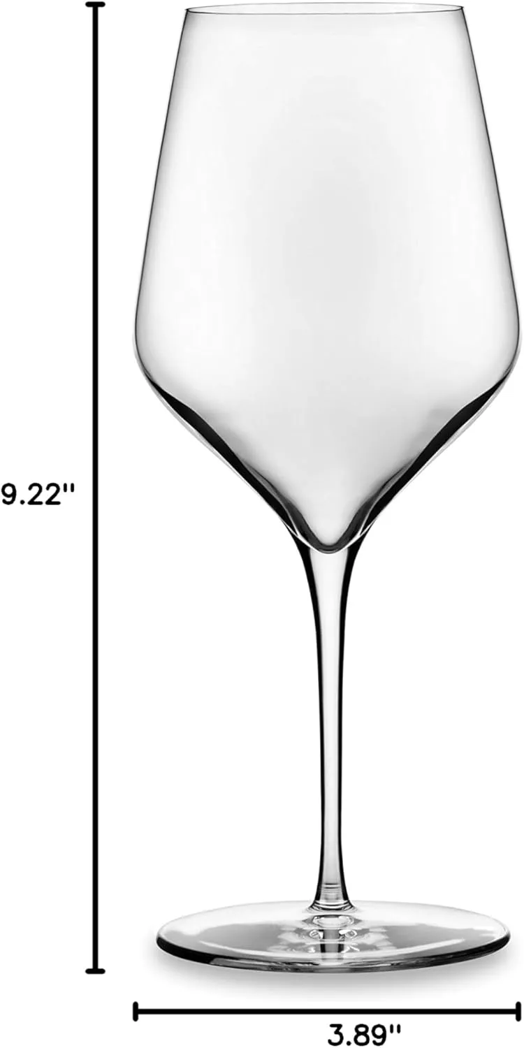Libbey Signature White Wine Glasses Set of 4, Seamless Long Stem Wine Glasses for Wines and Cocktails, Tasteful Wine Glass Set for All Occasions.