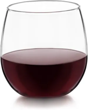 Libbey Vina Stemless Red-Wine Glasses (16.75oz/Set of 4)