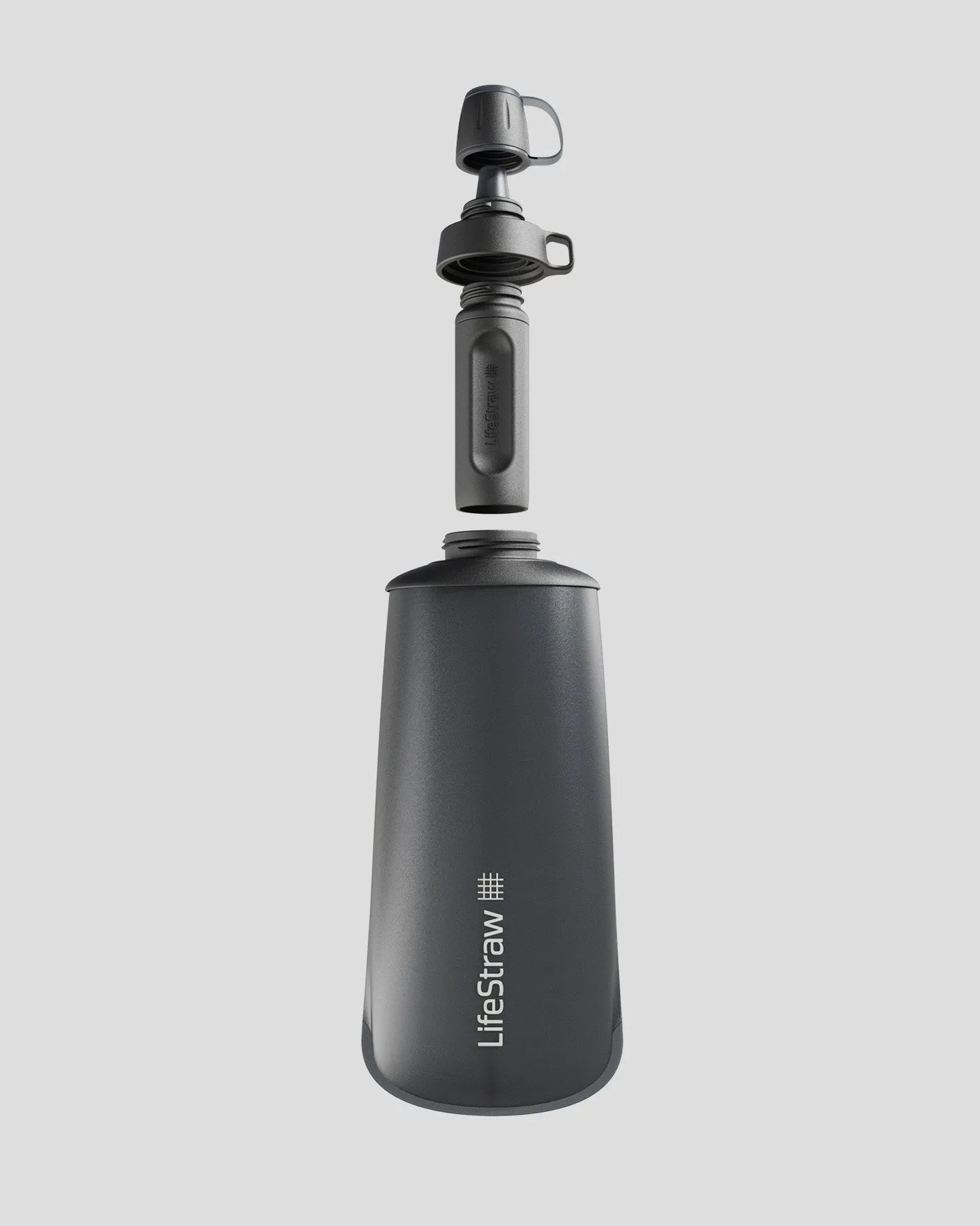 LifeStraw Peak Squeeze Bottle 1L - Dark Grey