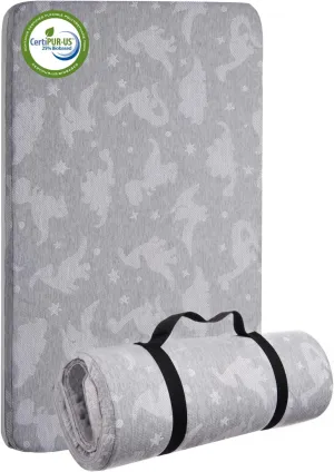 Lilian&Gema Pack and Play Mattress 38"x26", Portable Crib Mattress for Playpen, Pack N Play Mattress Topper, Soft Breathable Mini Crib Mattress with Waterproof Washable Cover for Baby Toddler