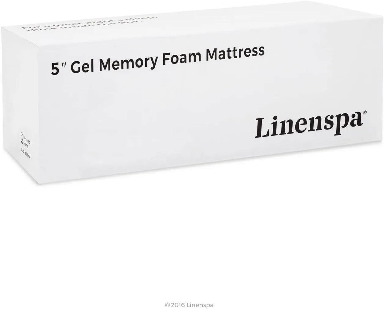 Linenspa 5 Inch Gel Memory Foam Mattress Twin - Firm - Low Profile Bed 5 Inch Twin Mattress