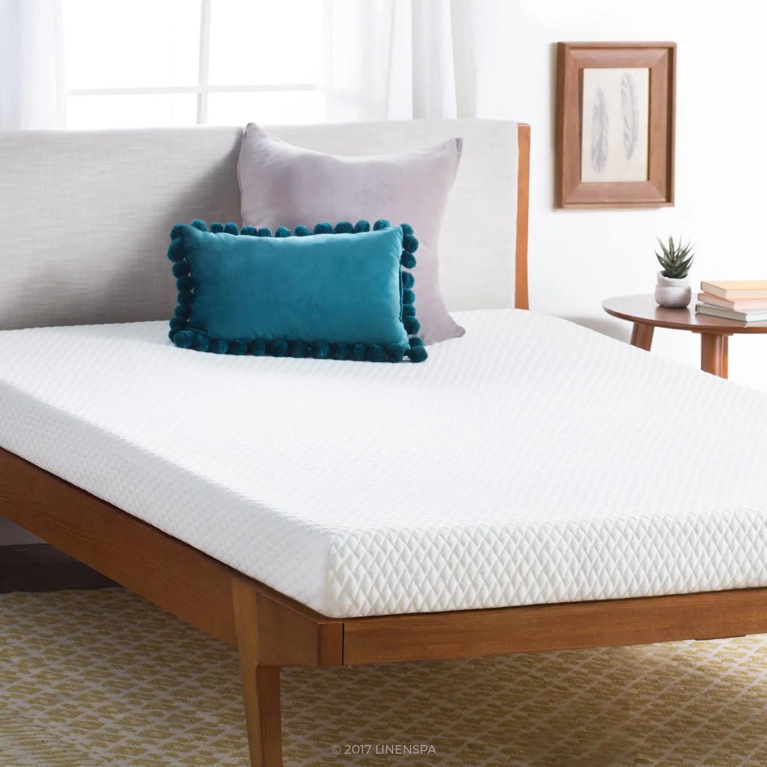 Linenspa 5 Inch Gel Memory Foam Mattress Twin - Firm - Low Profile Bed 5 Inch Twin Mattress