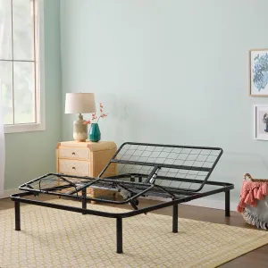Linenspa Adjustable Bed Frame - Independent Head and Foot Incline - Powerful Quiet Motor - Easy Tool Free Assembly - Lounging - Watch TV - Working - Reading - Ergonomic - Electric Bed Base - Full Size