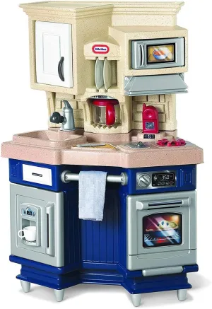 Little Tikes Super Chef Kitchen Blue & Cream, 14.00 l x 28.00 w x 40.00 h inches