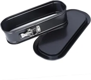 Lock Lid Design Oval Cake Nonstick Carbon Steel Heat Versatile Loaf Pan for Baking