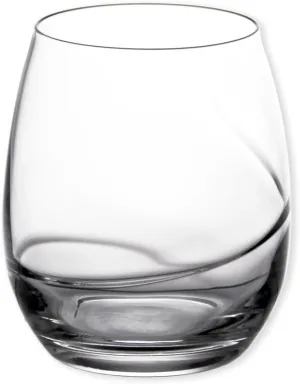 Luigi Bormioli Aero 13.5 oz Stemless Wine Multipurpose Glasses (Set Of 6) : Ultra Clear Glass, Laser Cut Rim, Lead-Free, Elegant Drinking Glassware, Dishwasher Safe, Fine Quality