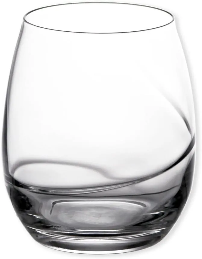 Luigi Bormioli Aero 13.5 oz Stemless Wine Multipurpose Glasses (Set Of 6) : Ultra Clear Glass, Laser Cut Rim, Lead-Free, Elegant Drinking Glassware, Dishwasher Safe, Fine Quality