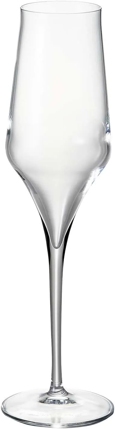 Luigi Bormioli Supremo Champagne Glasses (Set of 2), 8 oz, Clear