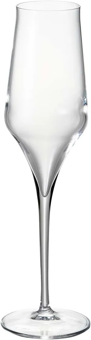 Luigi Bormioli Supremo Champagne Glasses (Set of 2), 8 oz, Clear