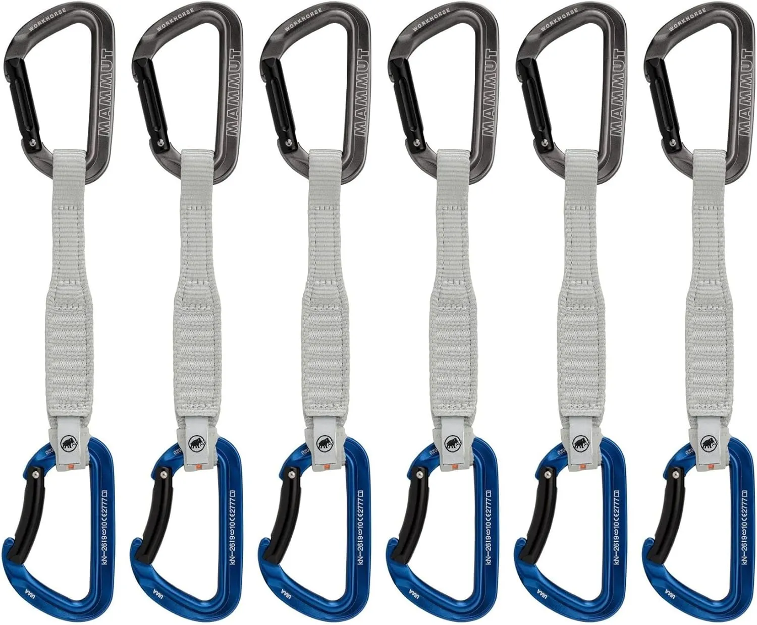 Mammut Workhorse Keylock 6-Pack Quickdraws