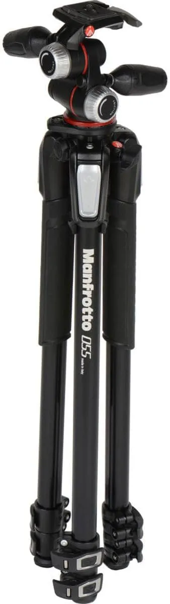 Manfrotto 055 3-Section Aluminum Tripod with 3-Way Head