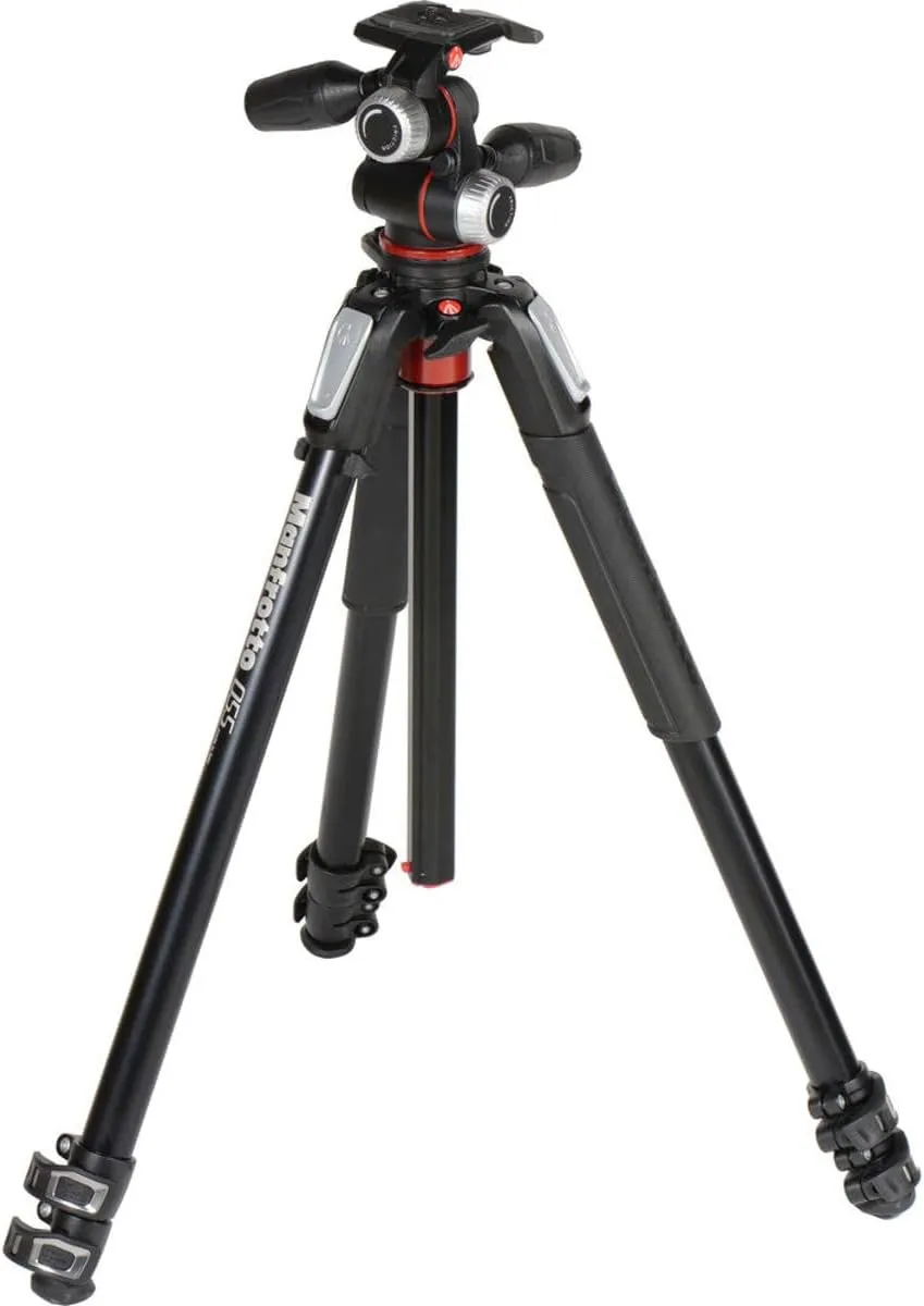 Manfrotto 055 3-Section Aluminum Tripod with 3-Way Head