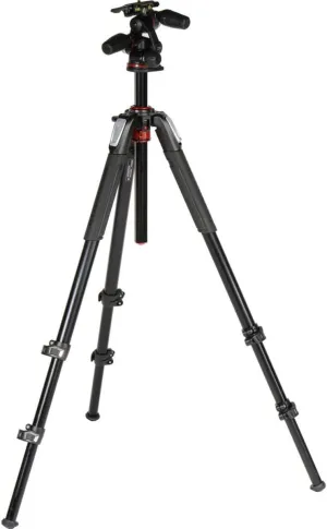 Manfrotto 055 3-Section Aluminum Tripod with 3-Way Head