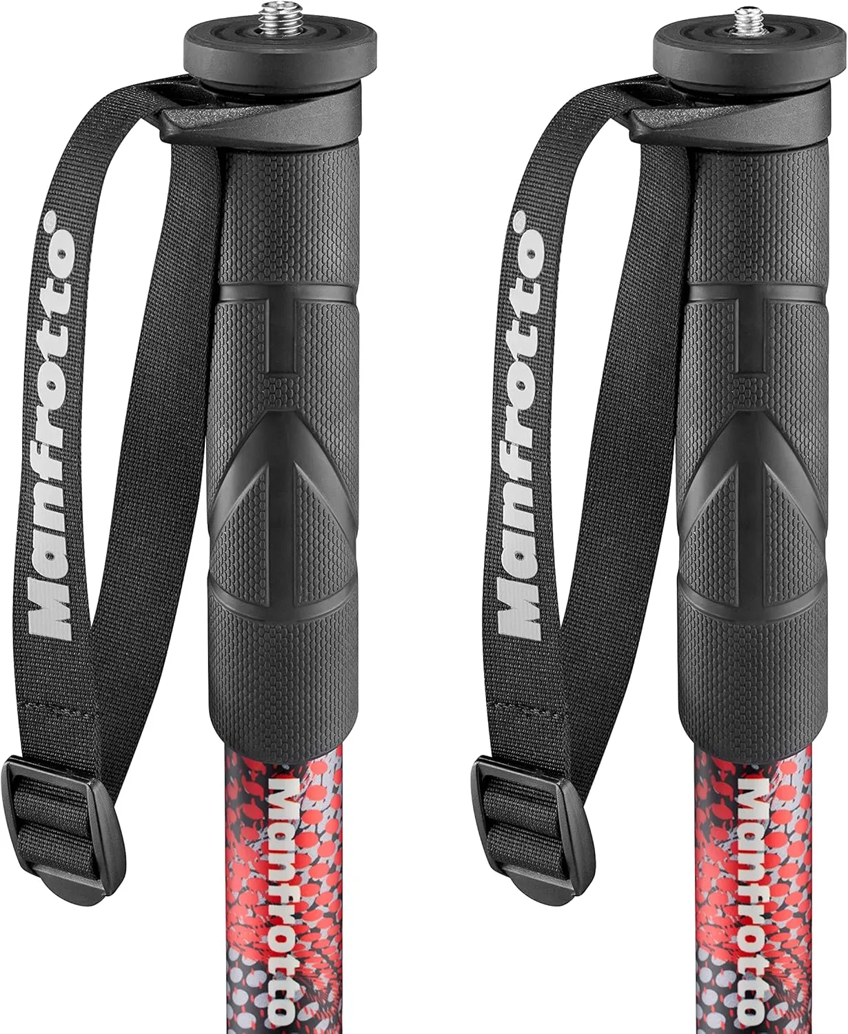 Manfrotto Element MII Video Aluminium Fluid Monopod, Slim and Lightweight, Loads up to 16kg, Foldable Fluid Base, 4 Sections, Twist Locks, for mirrorless and DSLR Cameras,Red