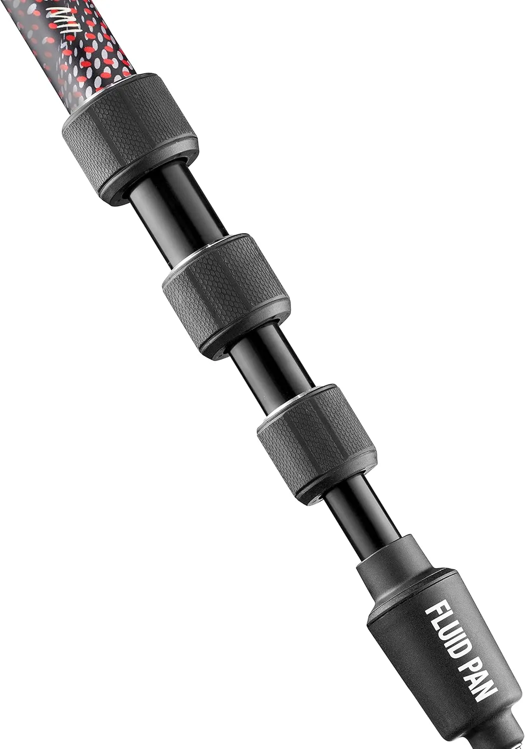 Manfrotto Element MII Video Aluminium Fluid Monopod, Slim and Lightweight, Loads up to 16kg, Foldable Fluid Base, 4 Sections, Twist Locks, for mirrorless and DSLR Cameras,Red