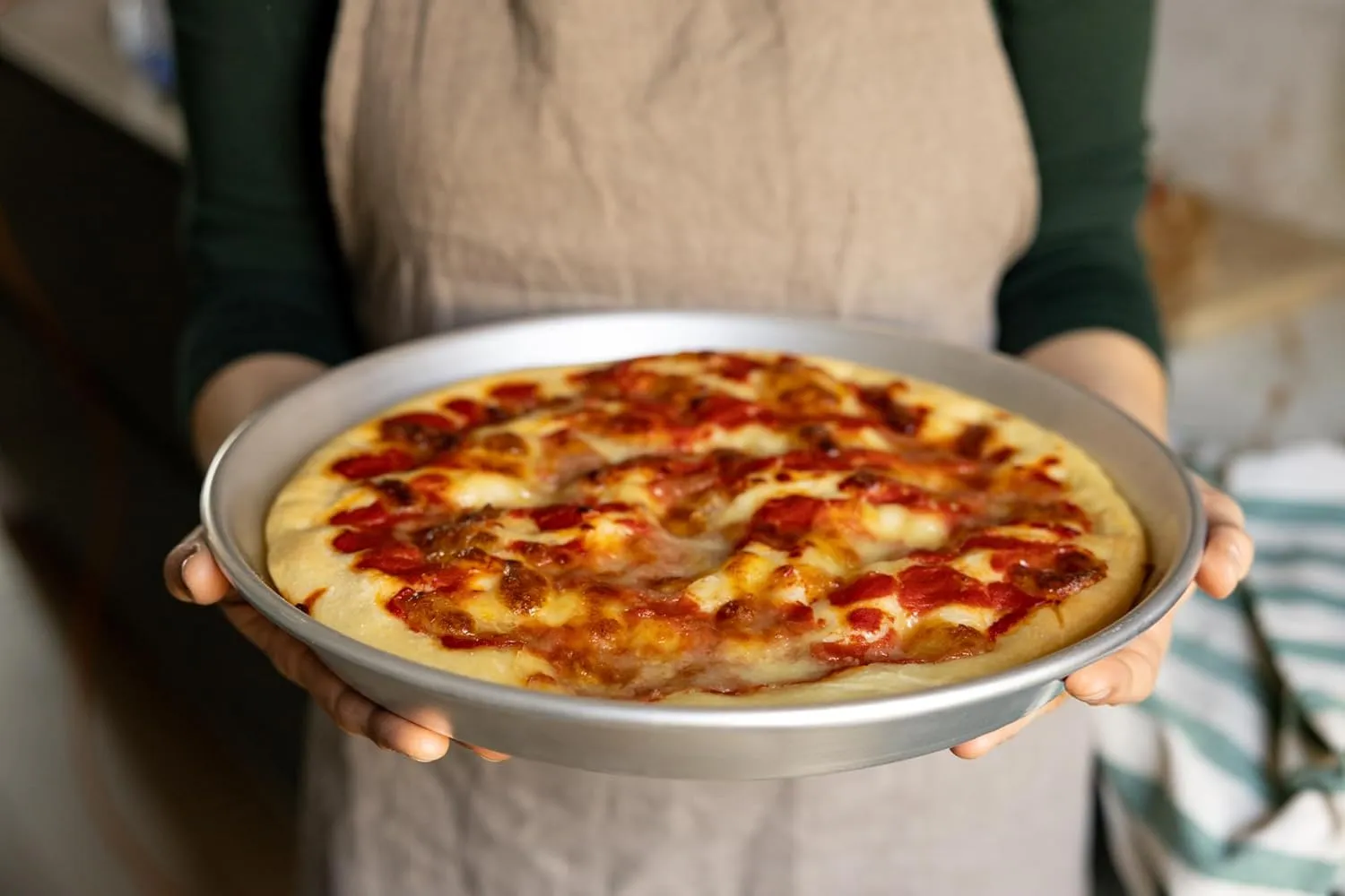 MARCATO Conical Pizza Pan Pizza Pan Aluminium 20cm Even Baking Suitable for Crispy Pizzas