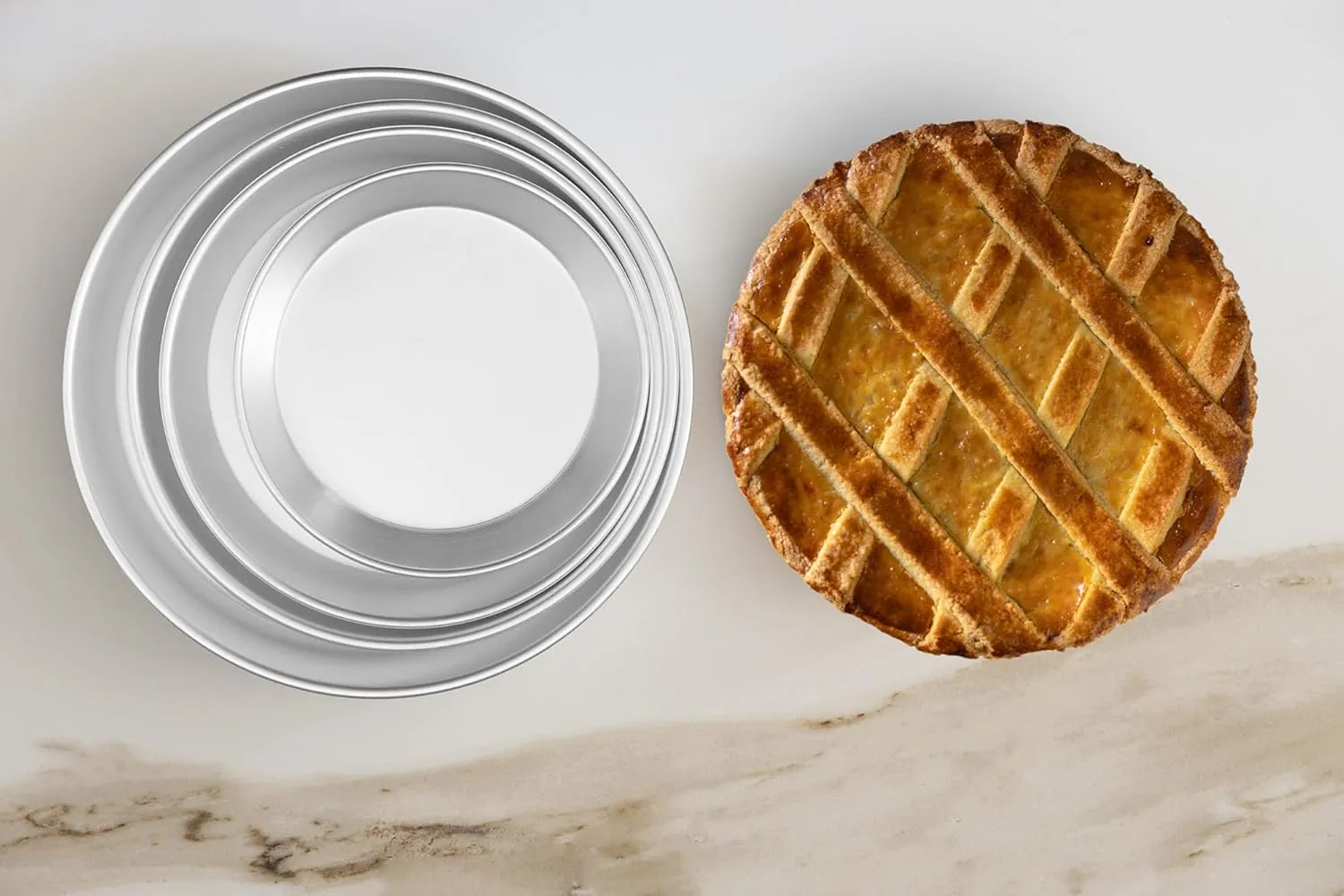 MARCATO Conical Pizza Pan Pizza Pan Aluminium 20cm Even Baking Suitable for Crispy Pizzas