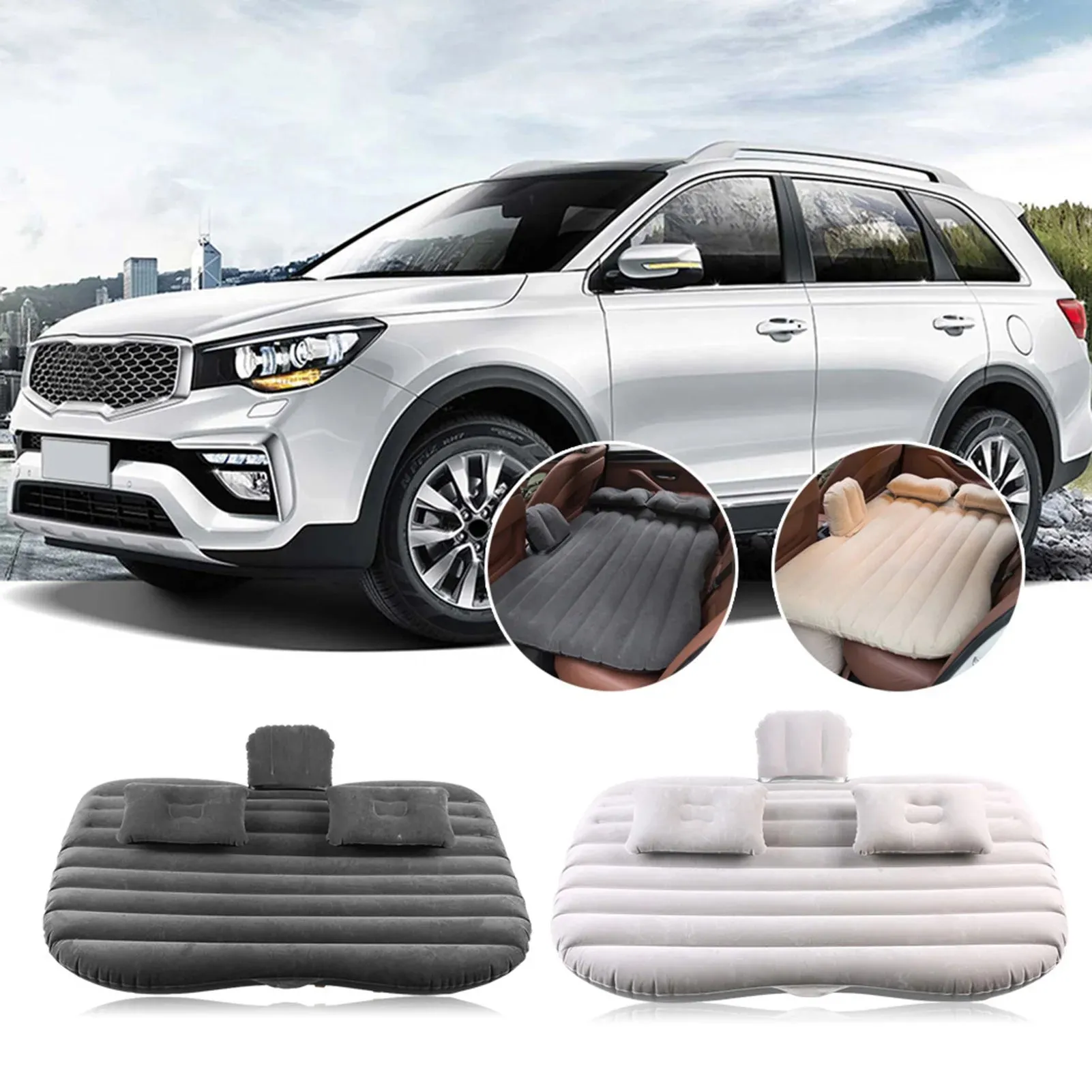 matelas gonflable pour siège arrière de voiture camping sommeil voyage