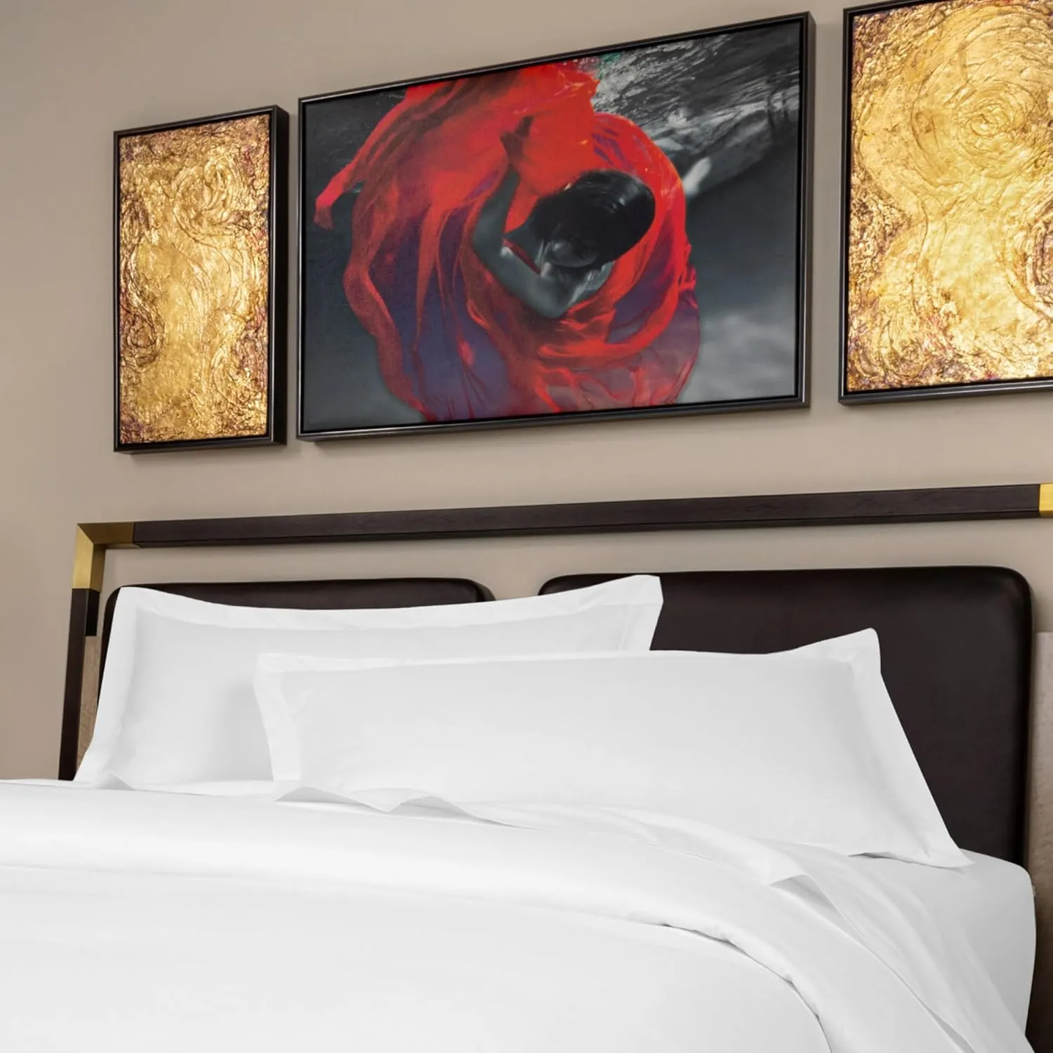 Mattress 14 Inch - Euro Top - Cool Gel Memory Foam - Encased Coils for Spine Support - Luxury Hotel Mattress & Low Profile Box Spring - California King