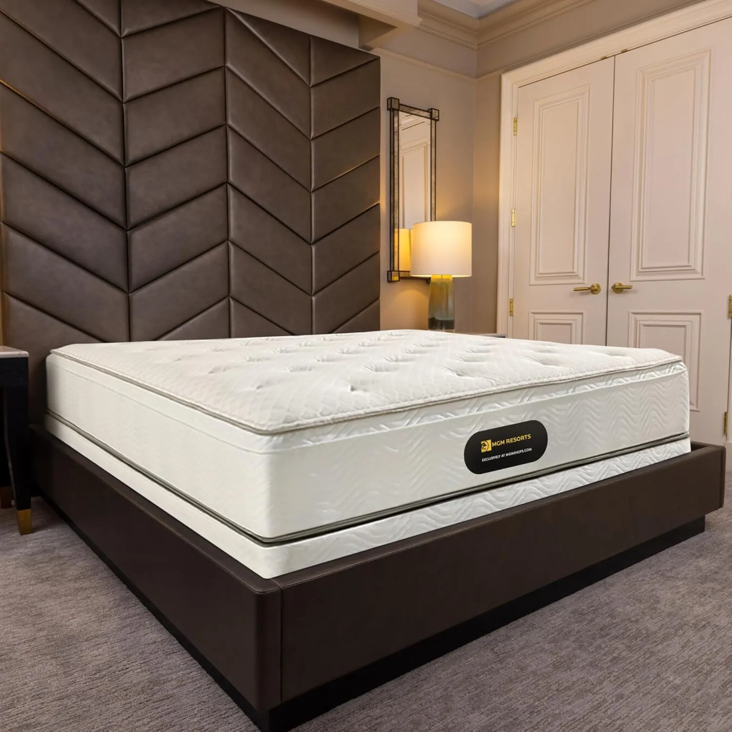 Mattress 14 Inch - Euro Top - Cool Gel Memory Foam - Encased Coils for Spine Support - Luxury Hotel Mattress & Low Profile Box Spring - California King