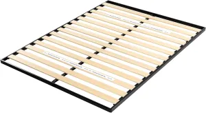 Mellow Metal Wood Slats Bunkie Board, Full, Black