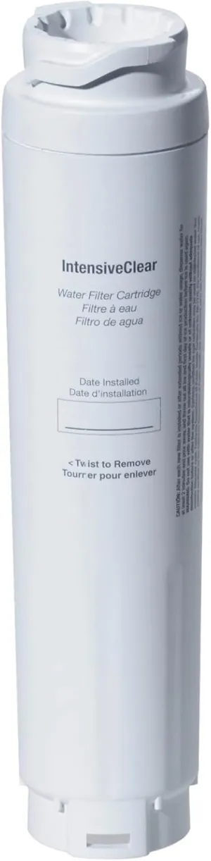 Miele Original KWF 1000 IntensiveClear Water Filter with Active Charcoal for Miele MasterCool Refrigerators with Ice Maker, Flavor-Free Ice and Improved Water Quality – 11513640