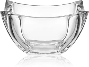 Mikasa Baron Crystal Square Bowl, 8 Inch