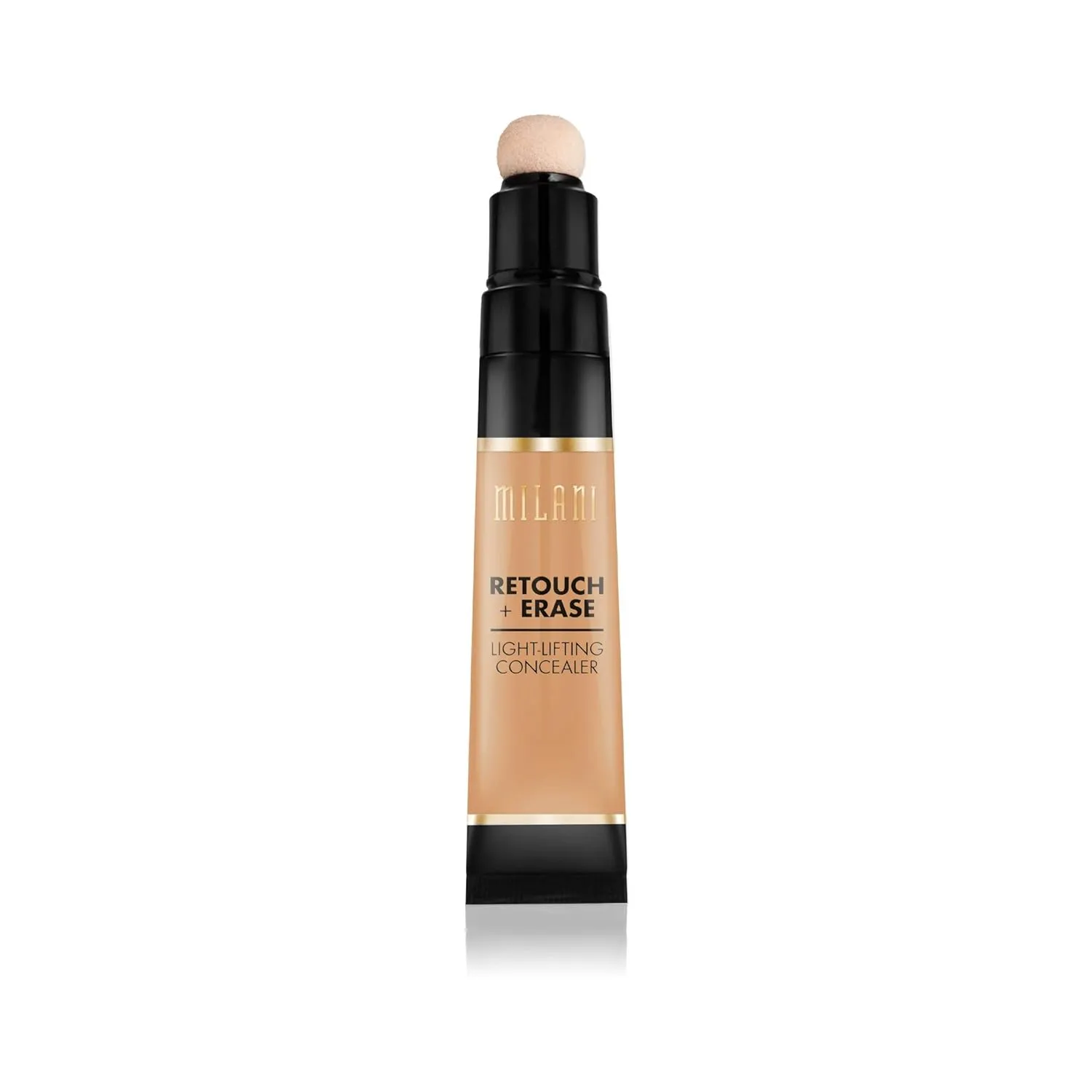 Milani Retouch   Erase Light-Lifting Concealer - Honey (0.24 Ounce) Cruelty-Free Liquid Concealer with Cushion Applicator Tip to Cover Dark Circles, Blemishes & Skin Imperfections