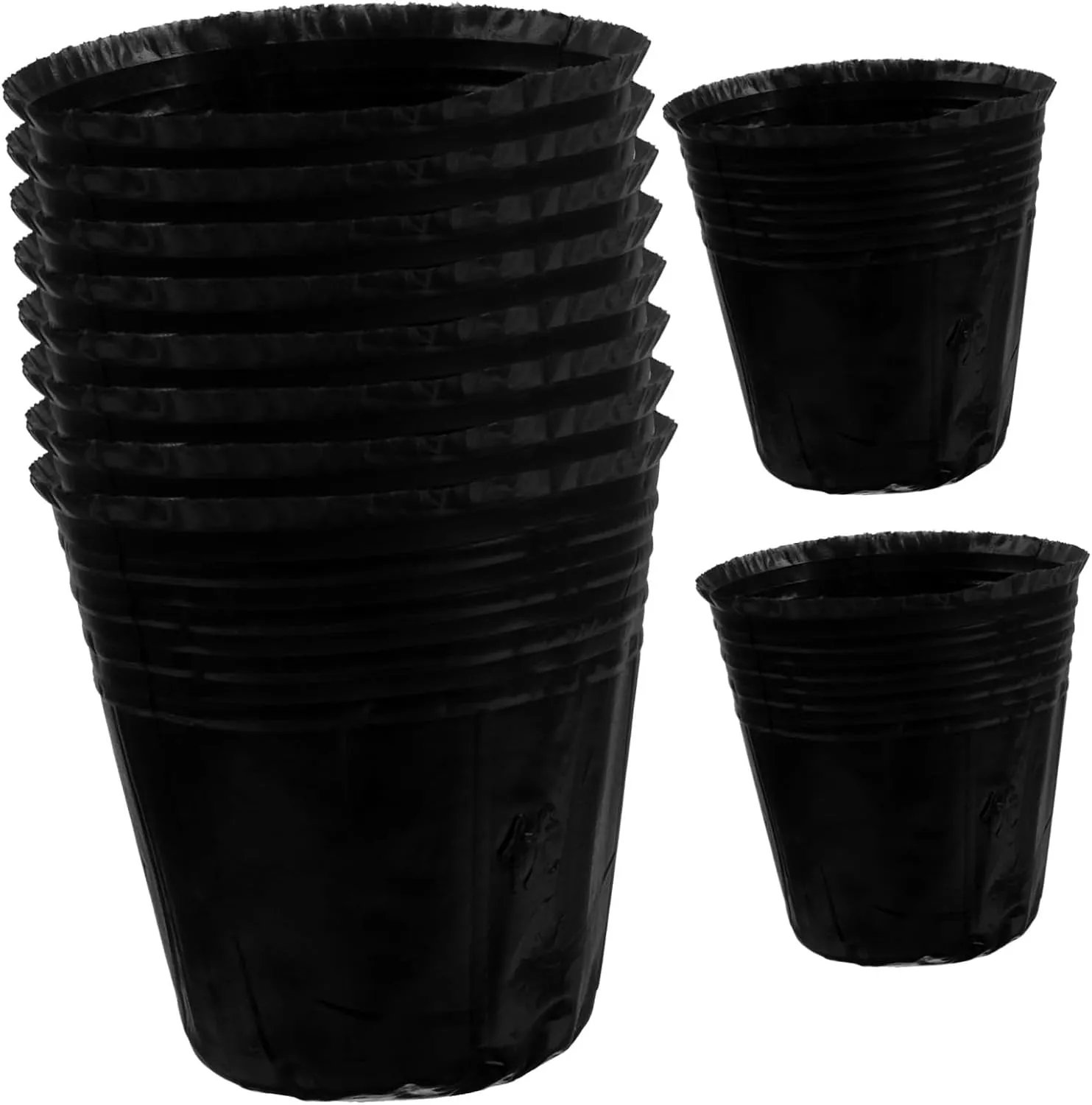 Milisten 300 Pcs Grow Bag Tea Bag Container Vegetables Plant Nursery Bag Supplies Drip Fittings Teapot Mini Collapsible Release Plant Pots Starting Planting Bags Hydroponics Tree or Black