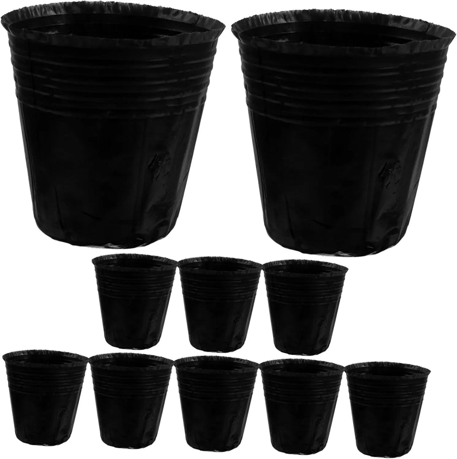 Milisten 300 Pcs Grow Bag Tea Bag Container Vegetables Plant Nursery Bag Supplies Drip Fittings Teapot Mini Collapsible Release Plant Pots Starting Planting Bags Hydroponics Tree or Black