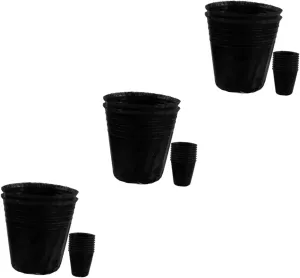 Milisten 300 Pcs Grow Bag Tea Bag Container Vegetables Plant Nursery Bag Supplies Drip Fittings Teapot Mini Collapsible Release Plant Pots Starting Planting Bags Hydroponics Tree or Black
