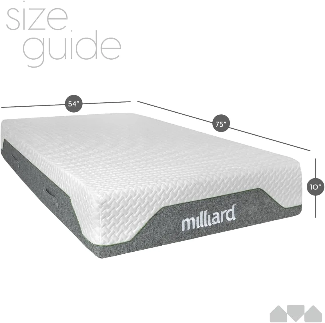 Milliard 10-inch Memory Foam Full Size Mattress, Pressure-Relieving - Firm Memory Foam Mattress, Best Mattress for Classic Comfort, Restful Sleep Mattress Firm - Soft Memory Foam Mattress
