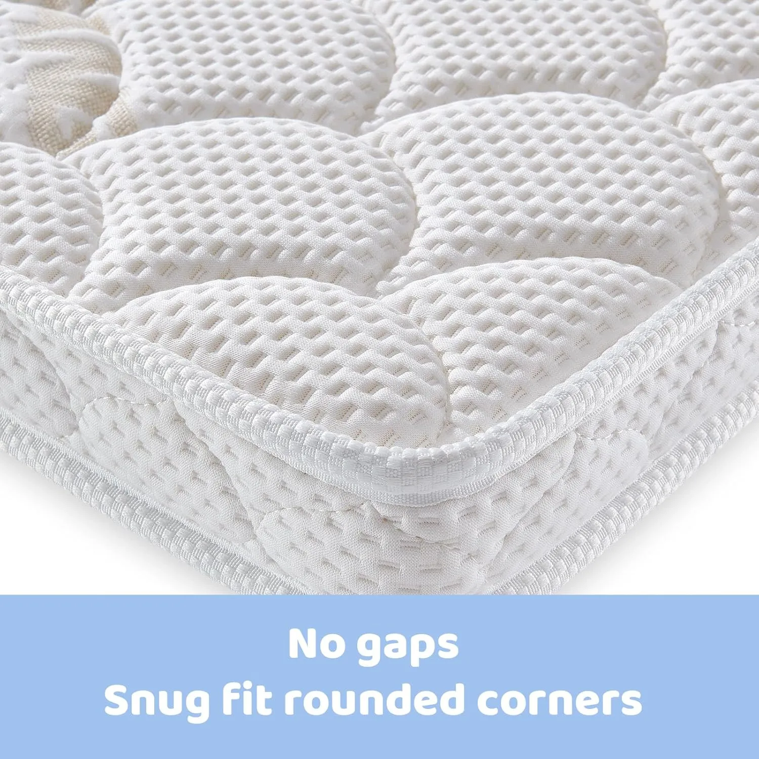 Mini Crib Mattress - 38x24x4 Inch- Dual Sided with Firm Support and Comfort Foam- Breathable, Quiet and Odorless, Fits Most Mini Cribs (Does Not Fit Playard or Standard Crib)