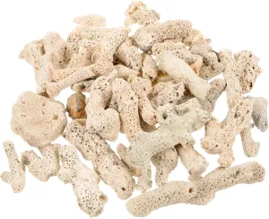 Mipcase Aquarium Filter Media Crushed Coral 1 Fish Tank Coral Filter Coral Bone Mesh Bag Filter Material Aquarium Substrate Freshwater Pond Filtration Media