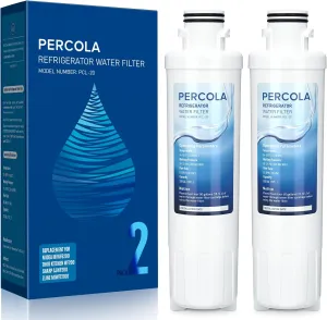 MIWF6200 Water Filter, Compatible with Sharp® SJWF200, SJG2254FS, Thor Kitchen® WF200, Zline® MIWFT2100, Midea® MRS26D5AST, MF-2008-R2, Zline® RFM-W-36 Refrigerator Models (white, 2 Pack)