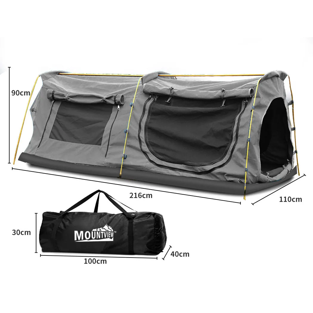 Mountview King Single Swag Camping Swags Grey