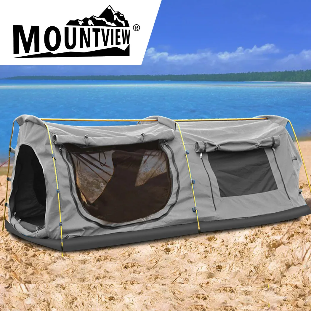 Mountview King Single Swag Camping Swags Grey