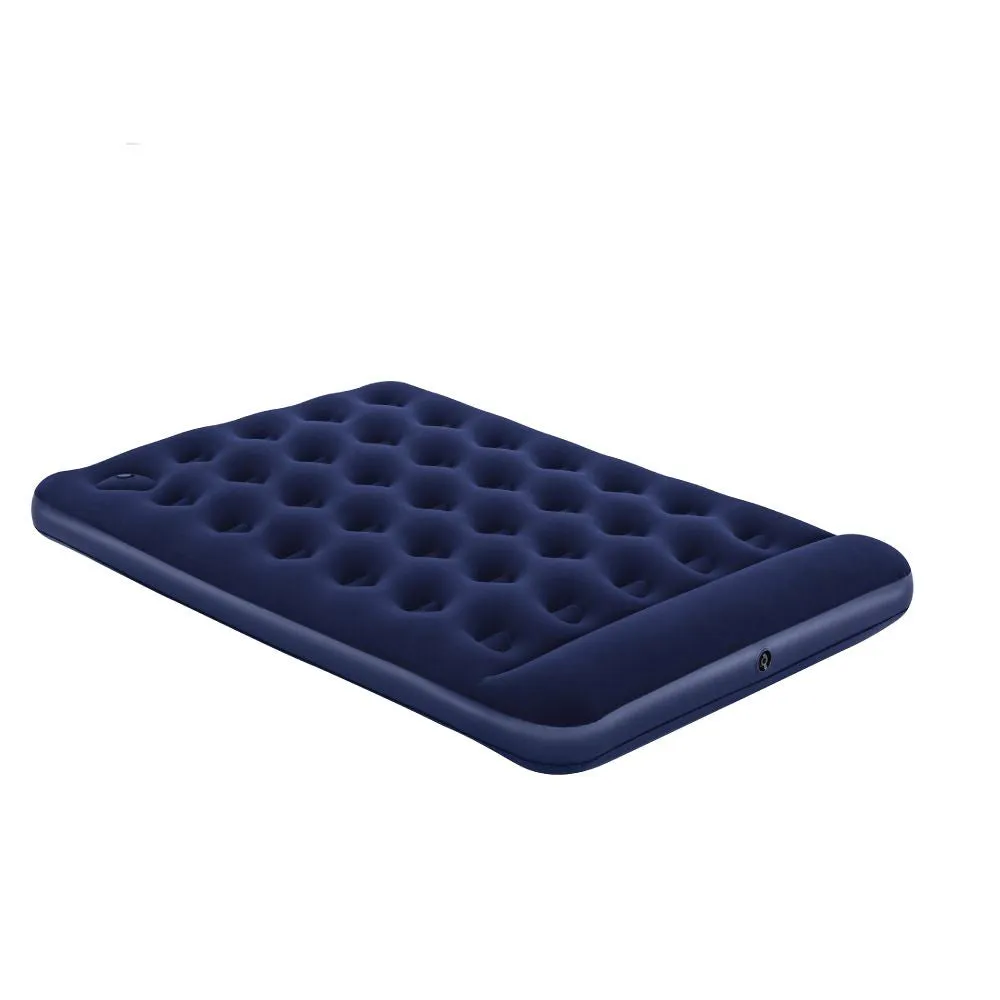 (MR.DIY) BESTWAY Camping Inflatable Air Bed Mattress with Built-in Foot Pump (1.91m x 1.37m x 28cm)