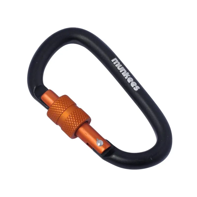 Munkees D-Shape Screw Lock Carabiner 8 x 80 mm