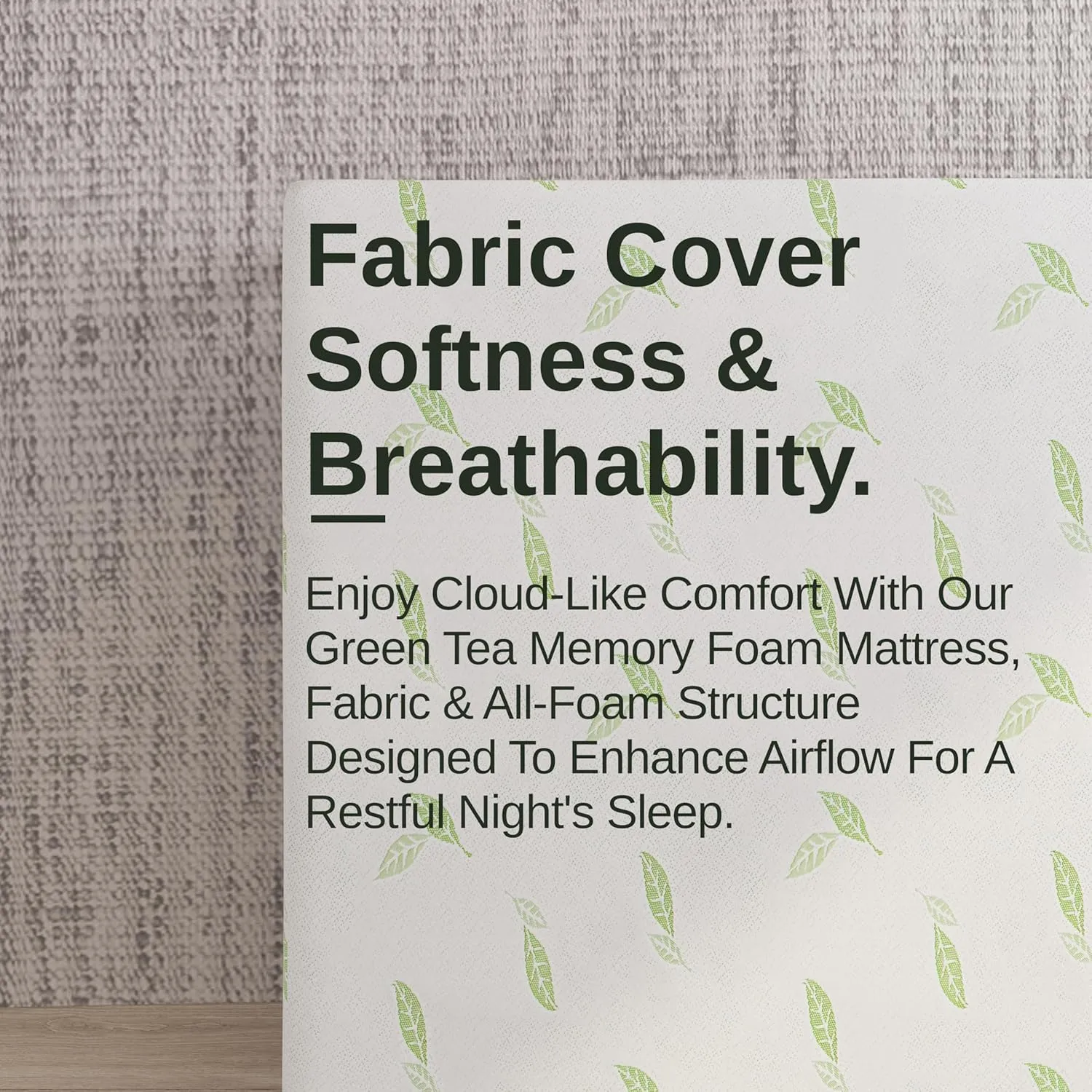 NapQueen Twin Size, 6 Inch Anula Green Tea Infused Memory Foam Mattress, Bed in a Box, CertiPUR-US Certified
