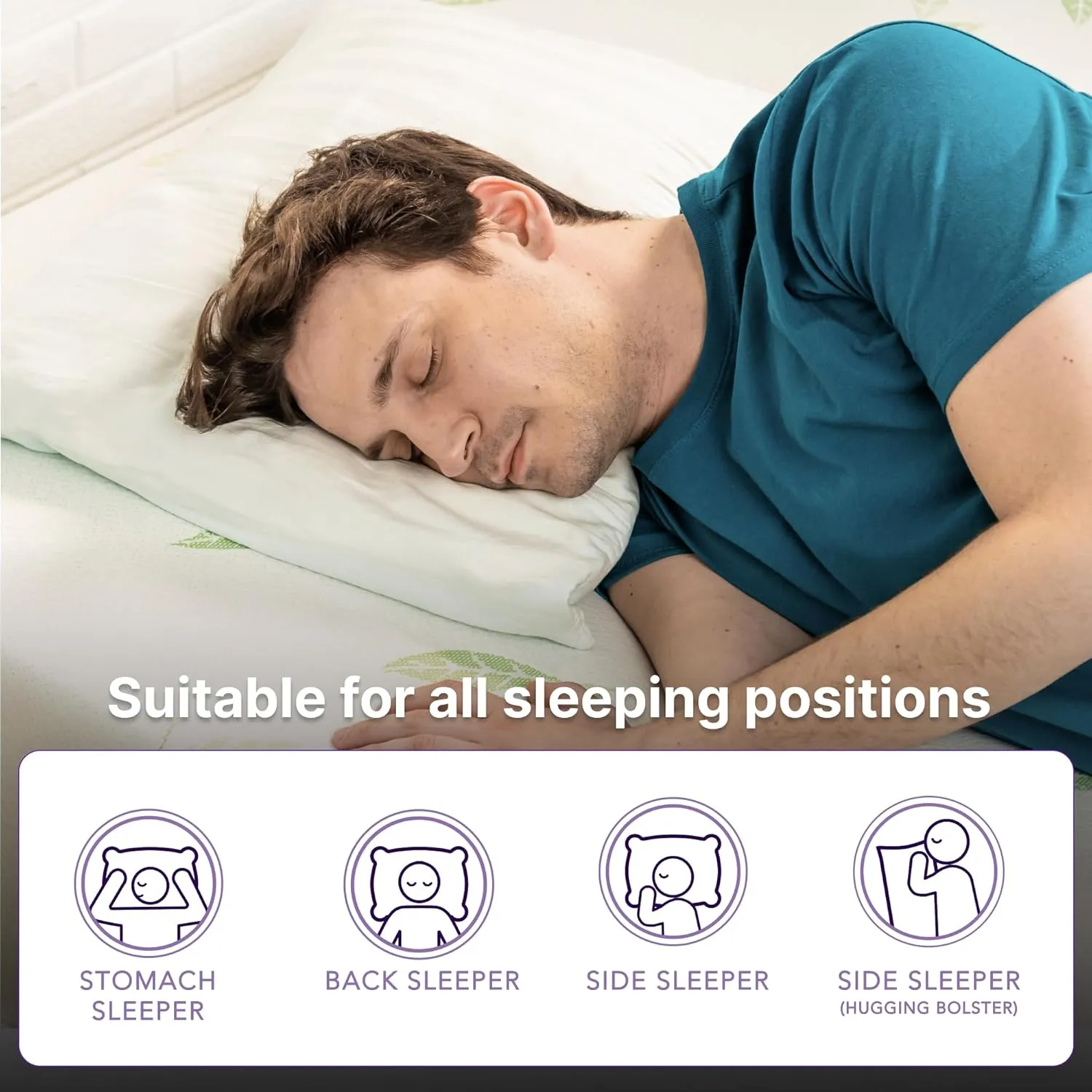 NapQueen Twin XL Size, 12 Inch Anula Green Tea Infused Memory Foam Mattress, Bed in a Box, CertiPUR-US Certified Mattress